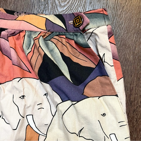 Vintage Safari Print Maxi Skirt - Picture 3 of 4